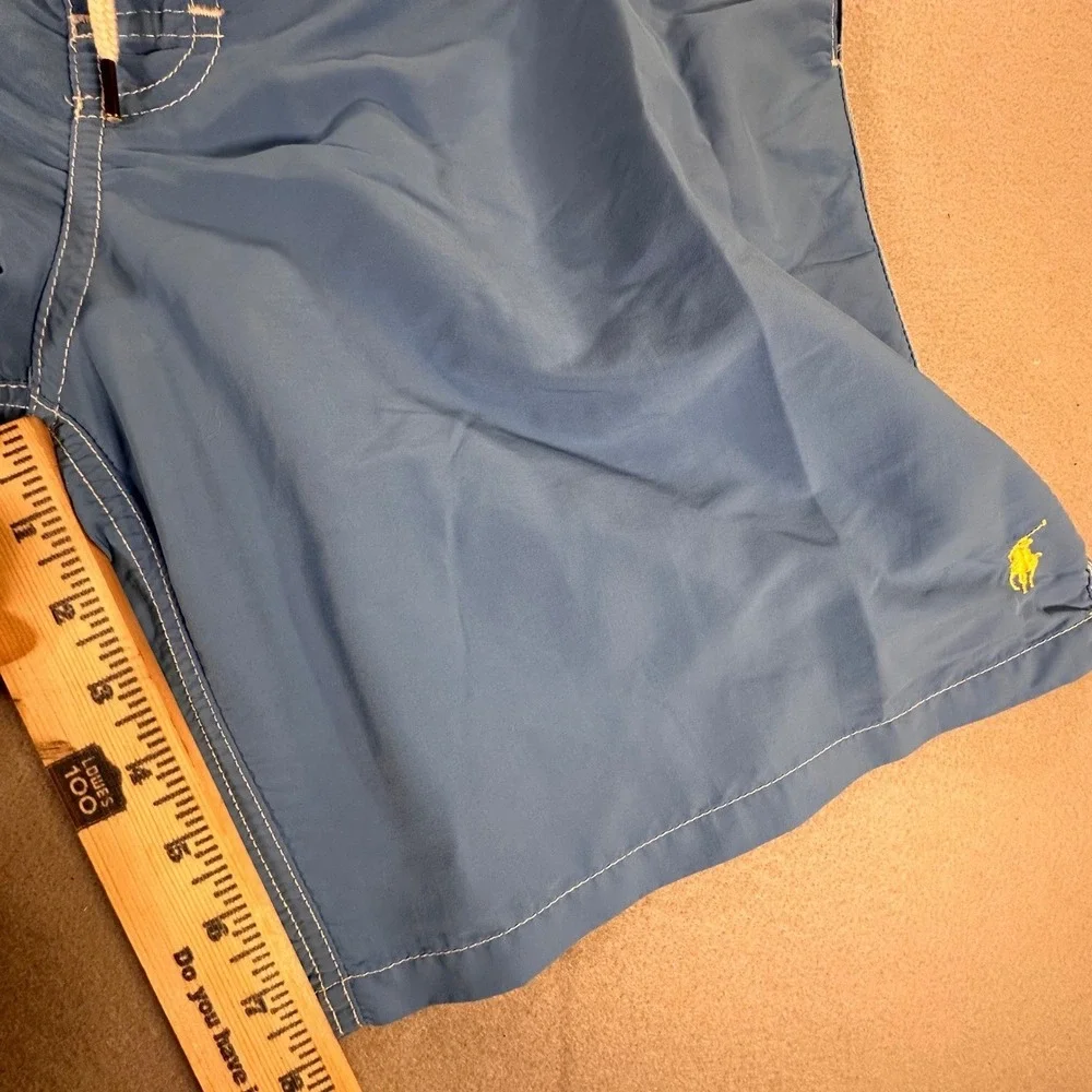 Polo Ralph Lauren Mens XL Swim Trunks Blue Cargo Pocket Board Shorts Pony Logo